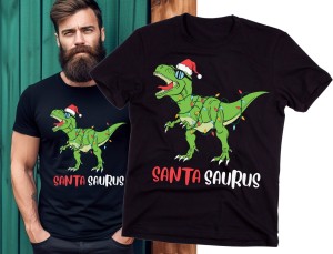 ŚMIESZNA KOSZULKA NA ŚWIĘA SANTA SAURUS.jpg