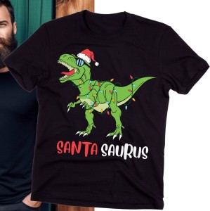 ŚMIESZNA KOSZULKA NA ŚWIĘA SANTA SAURUS  V.jpg