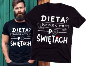 MĘSKA KOSZULKA DIETA POMYŚLĘ O TYM PO ŚWIĘTACH.jpg