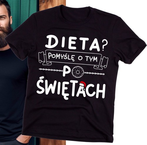 MĘSKA KOSZULKA DIETA POMYŚLĘ O TYM PO ŚWIĘTACH B.jpg