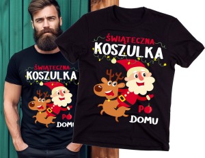 MĘSKA KOSZULKA ŚWIĄTECZNA KOSZULKA PO DOMU.jpg