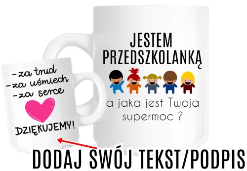 KUBKI DLA PRZEDSZKOLANKI NA DZIEŃ NAUCZYCIELA
