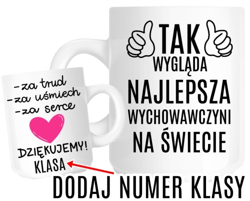 KUBEK DLA WYCHOWAWCZYNI NA DZIEŃ NAUCZYCIELA