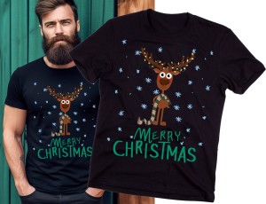 świąteczna koszulka z reniferem nn.jpg