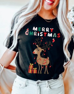 fajna damska koszulka na święta ho ho ho b.jpg