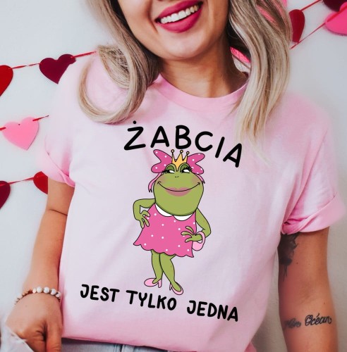 fajna damska koszulka na prezent żabcia jest tylko jedna.JPG