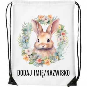 Worek na buty z imieniem do przedszkola szkoły WOREKB