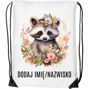 Worek na buty z imieniem do przedszkola szkoły WOREKC