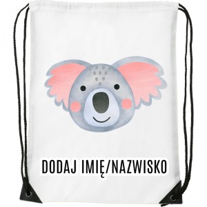Worek na buty z imieniem do przedszkola szkoły TWARZ2