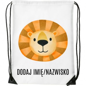 Worek na buty z imieniem do przedszkola szkoły TWARZ8