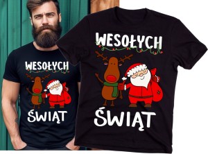 męska koszulka z życzeniami na święta wesołych świąt.jpg