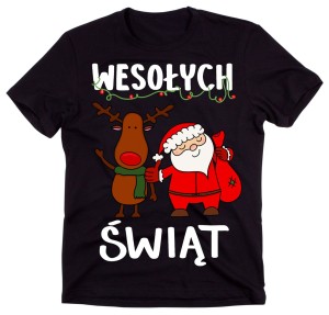 męska koszulka z życzeniami na święta wesołych świąt b n.jpg