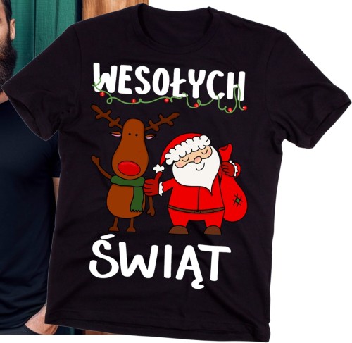 męska koszulka z życzeniami na święta wesołych świąt b.jpg