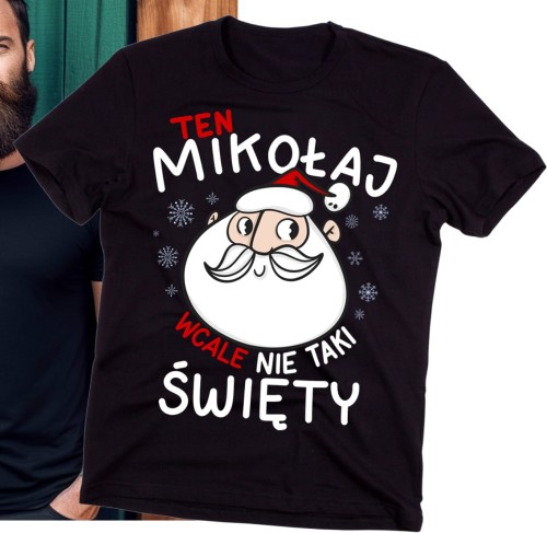 męska koszulka z życzeniami na święta wesołych świąt   bb.jpg