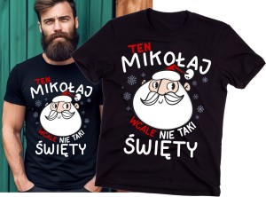 męska koszulka z życzeniami na święta wesołych świąt renifer.jpg