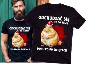 męska koszulka z życzeniami na święta wesołych świąt   bb.jpg