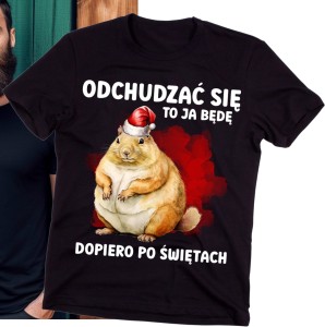 męska koszulka z życzeniami na święta wesołych świąt renifer.jpg