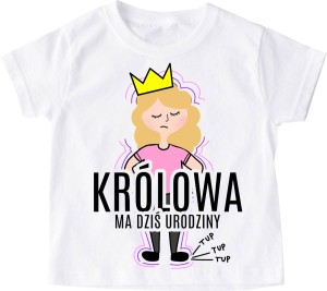 Koszulka na urodziny dla dziewczynki - blondynka 
