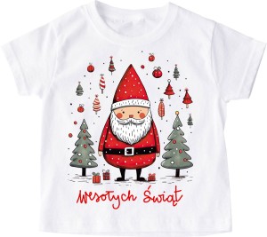 Świąteczna dziecięca koszulka santa101