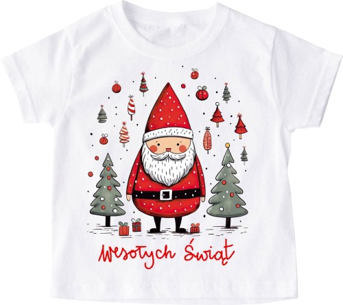 Świąteczna dziecięca koszulka santa101