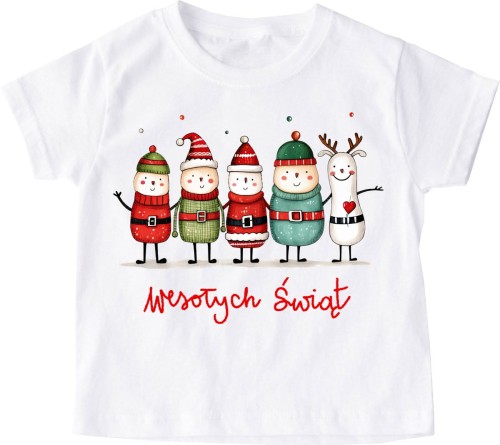 Świąteczna dziecięca koszulka santa104