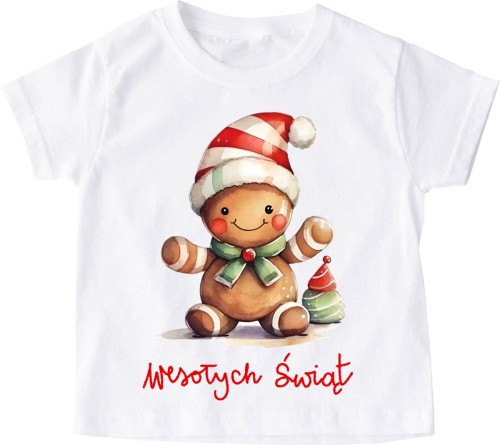 Świąteczna dziecięca koszulka santa118
