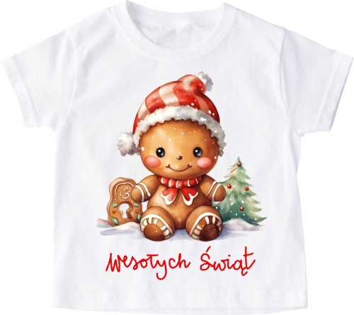 Świąteczna dziecięca koszulka santa116