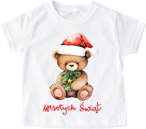 Świąteczna dziecięca koszulka santa121