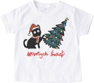 Świąteczna dziecięca koszulka santa130