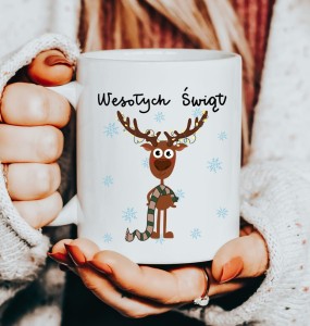 Kubek na mikołajki wesołych świąt