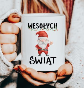 Kubek na mikołajki wesołych świąt