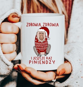 Kubek z życzeniami na święta