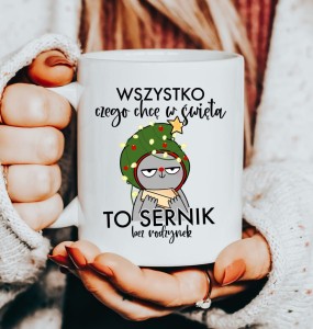 Śmieszny kubek na święta