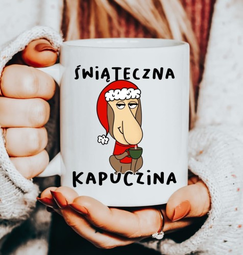 Śmieszny kubek na mikołajki