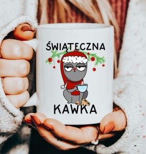 Śmieszny kubek na mikołajk