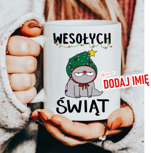 Kubek na mikołajki prezent na mikołajki z imieniem mug1