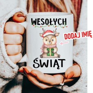 Kubek na mikołajki prezent na mikołajki z imieniem mug3
