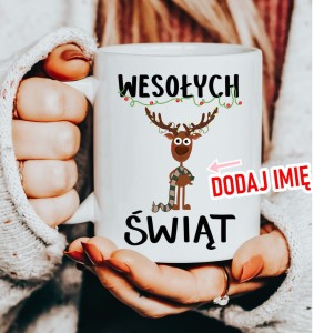 Kubek na mikołajki prezent na mikołajki z imieniem mug4