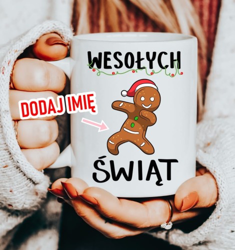 Kubek na mikołajki prezent na mikołajki z imieniem mug10