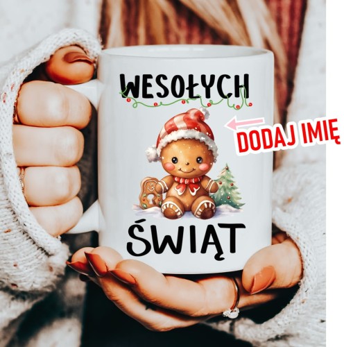 Kubek na mikołajki prezent na mikołajki z imieniem mug13