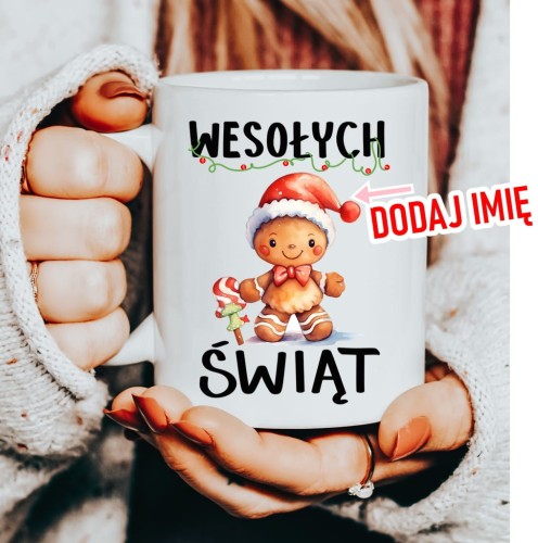 Kubek na mikołajki prezent na mikołajki z imieniem mug14