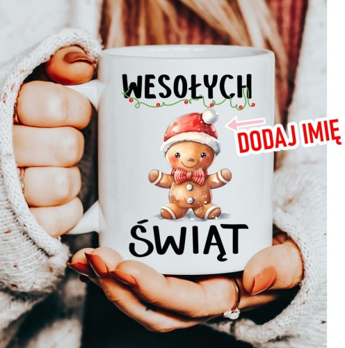Kubek na mikołajki prezent na mikołajki z imieniem mug15