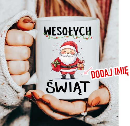 Kubek na mikołajki prezent na mikołajki z imieniem mug19