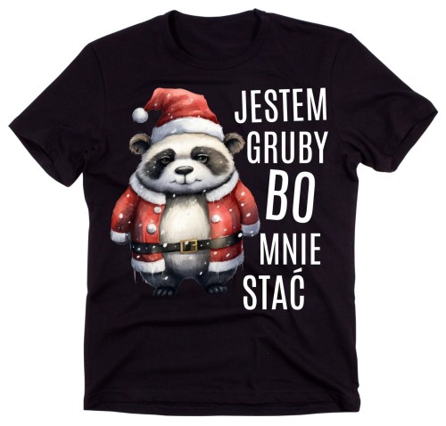 KOSZULKA MĘSKA JESTEM GRUBY BO MNIE STAĆ