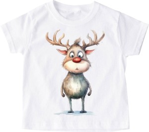 Koszulka dla dziecka ze świątecznym zwierzątkiem zwięrzątko8