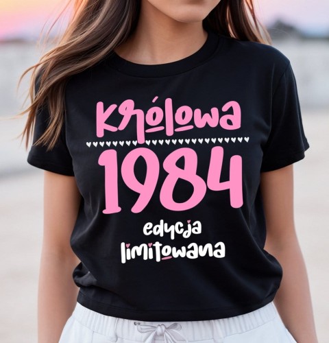koszulka na 40 uordziny damska królowa 1984.jpg