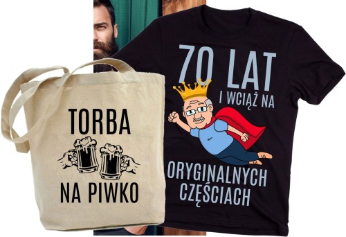 ZESTAW NA PREZENT 70 URODZINY 70 LAT I WCIĄŻ NA ORYGINALNYCH CZĘŚCIACH