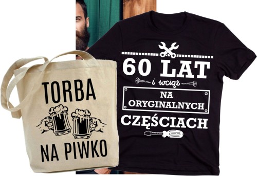 koszulka na 60 urodziny czarna męska plus torba.jpg