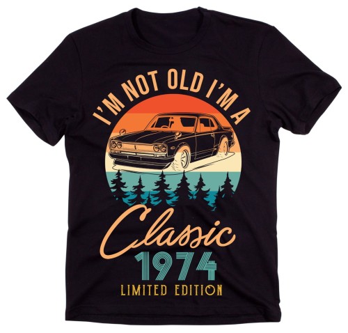 koszulka na 50 urodziny i'm not old i'm a classic 1974.jpg