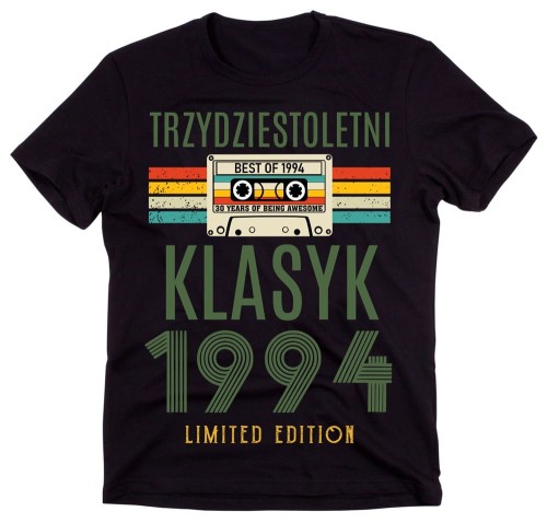 męska koszulka NA 30 URODZINY 30 LETNI KLASYK